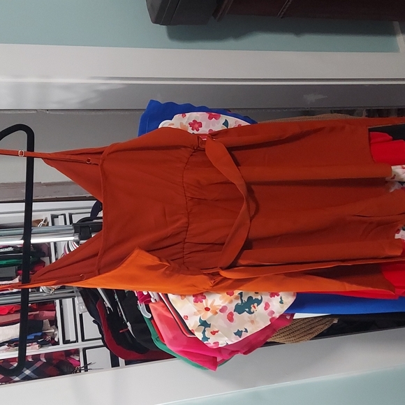 Rust Brown Romper - Picture 3 of 4